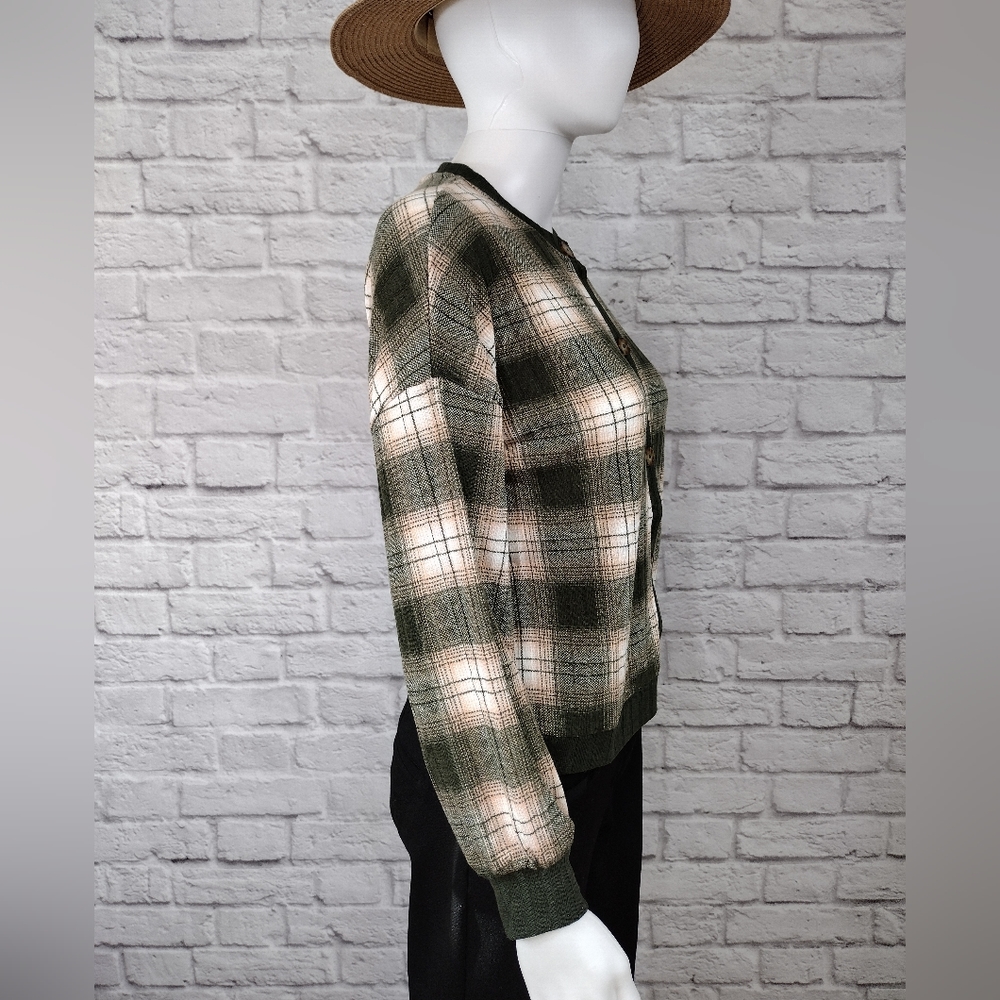 Nordstrom Love Fire Plaid Cardigan - Picture 4 of 10